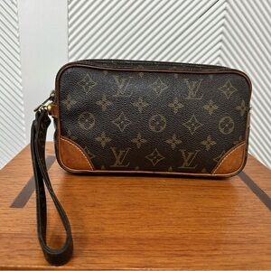 Louis Vuitton Vintage Marly Dragonne Leather Clutch